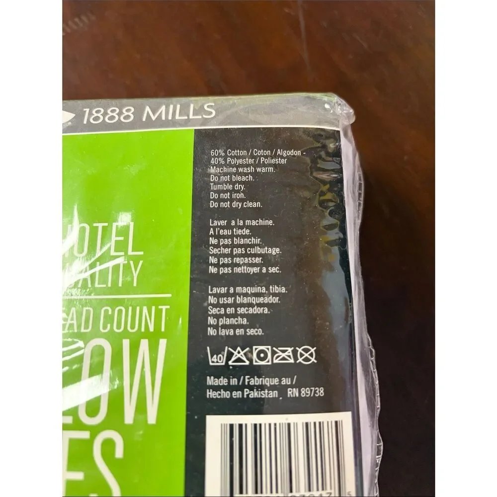 1888 Mills 6 pack white hotel pillow cases